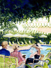 Print of "By the Pool"