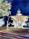 Print of "Palm Beach Memorial Fountain"